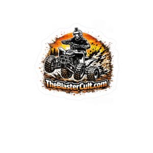 ATV Mud Rider Kiss-Cut Vinyl Sticker — TheBlasterCult.com Logo Decal